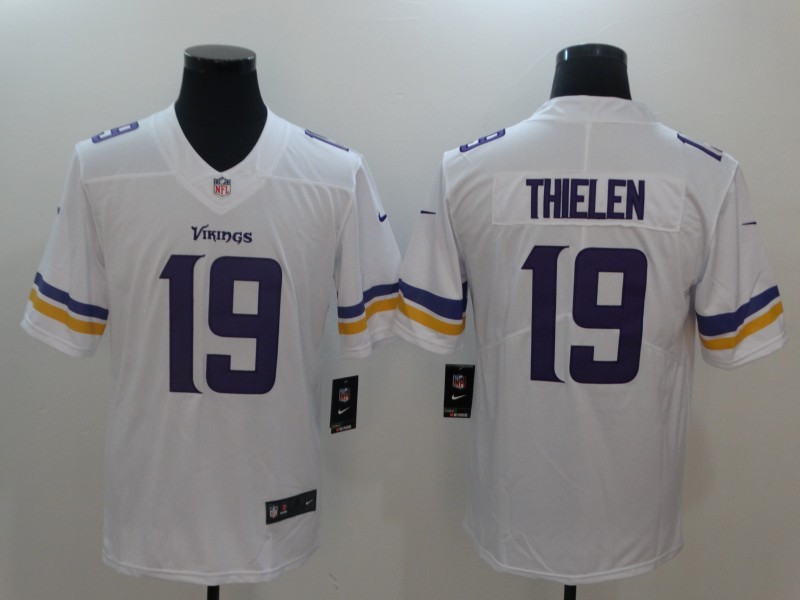 Men Minnesota Vikings #19 Thielen White Nike Vapor Untouchable Limited NFL Jerseys->minnesota vikings->NFL Jersey